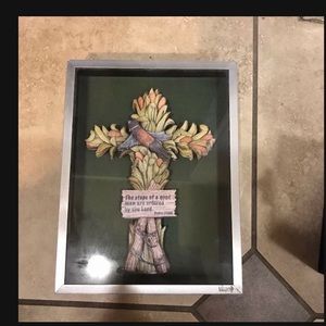 Handmade Cross in Frame